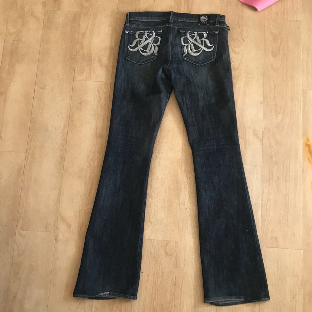 Rock & republic bootcut size 28 silver detail